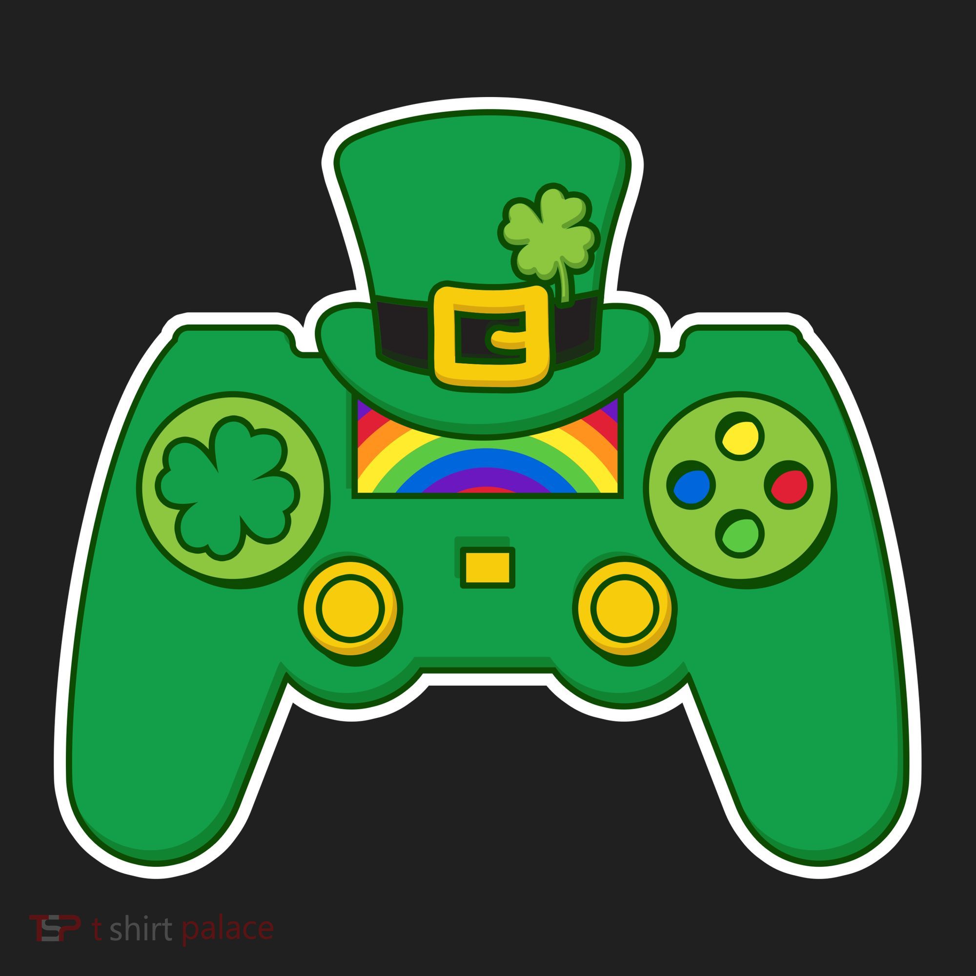 Lucky St Patrick's Day Video Game Controller Women's Sweatshirt