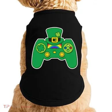 Lucky St Patrick's Day Video Game Controller Doggie Tank