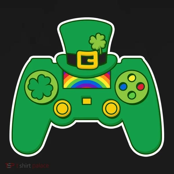 Lucky St Patrick's Day Video Game Controller Doggie Tank