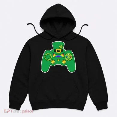 Lucky St Patrick's Day Video Game Controller Hoodie