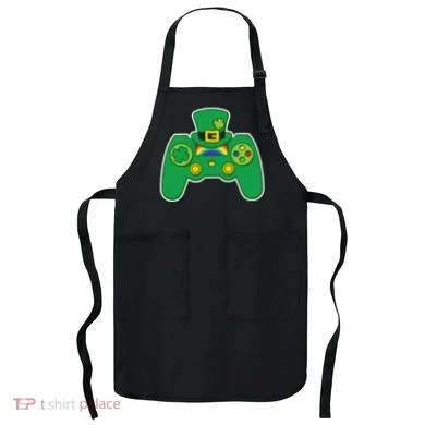 Lucky St Patrick's Day Video Game Controller Apron