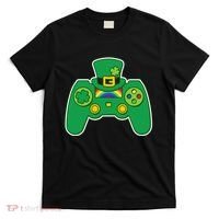 Lucky St Patrick's Day Video Game Controller T-Shirt thumb 0