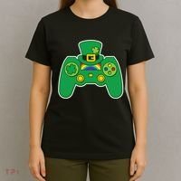 Lucky St Patrick's Day Video Game Controller T-Shirt thumb 4