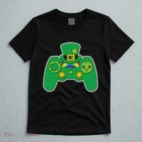 Lucky St Patrick's Day Video Game Controller T-Shirt thumb 5