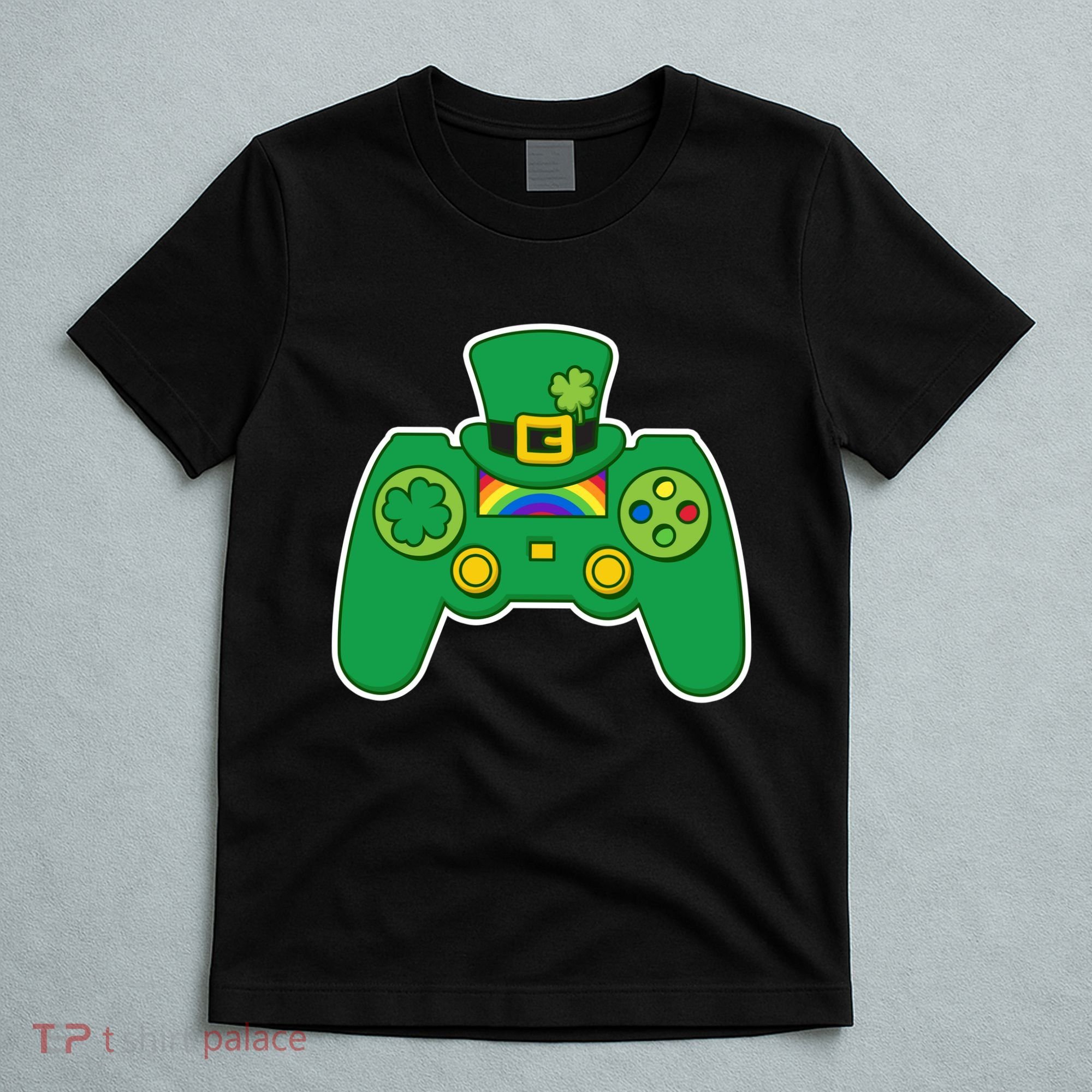 Lucky St Patrick's Day Video Game Controller T-Shirt