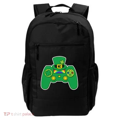 Lucky St Patrick's Day Video Game Controller Backpack