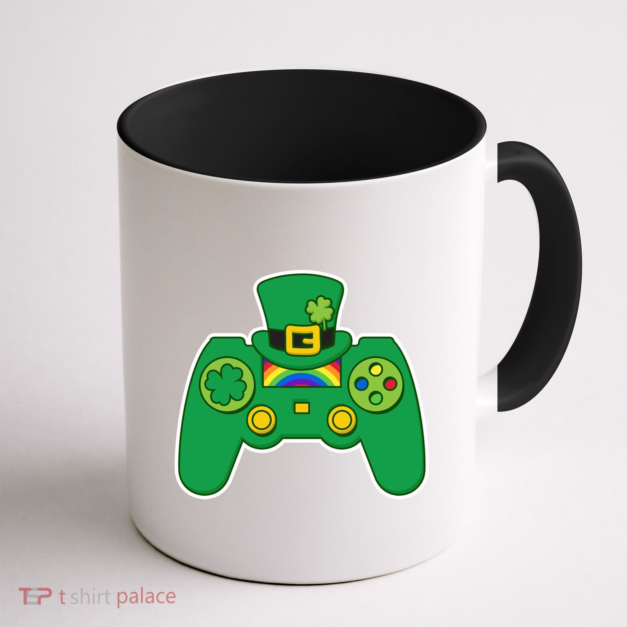Lucky St Patrick's Day Video Game Controller Coffee Mug