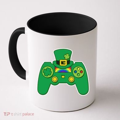 Lucky St Patrick's Day Video Game Controller Coffee Mug