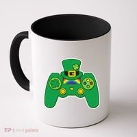 Lucky St Patrick's Day Video Game Controller Coffee Mug thumb 0