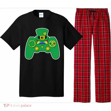 Lucky St Patrick's Day Video Game Controller Pajama Set