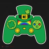 Lucky St Patrick's Day Video Game Controller Pajama Set thumb 2