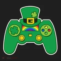 Lucky St Patrick's Day Video Game Controller Tumbler thumb 3