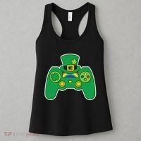 Lucky St Patrick's Day Video Game Controller Women's Tank Top thumb 3