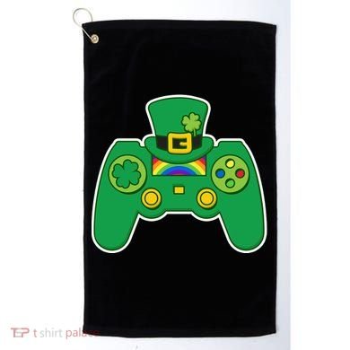 Lucky St Patrick's Day Video Game Controller Golf Towel