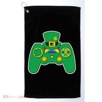 Lucky St Patrick's Day Video Game Controller Golf Towel thumb 0