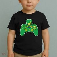 Lucky St Patrick's Day Video Game Controller Toddler T-Shirt thumb 2