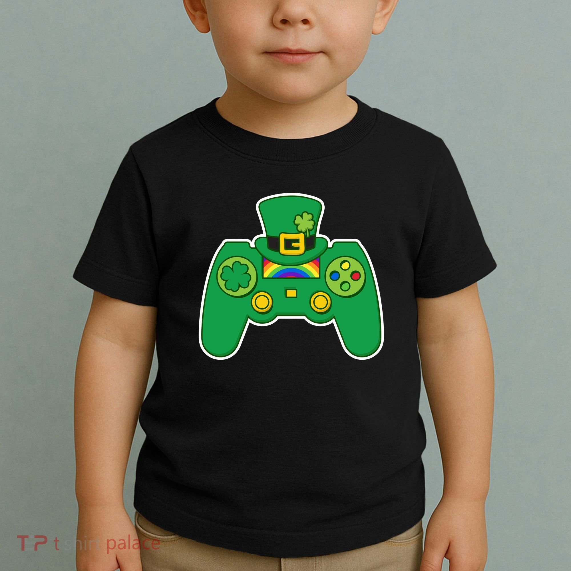 Lucky St Patrick's Day Video Game Controller Toddler T-Shirt