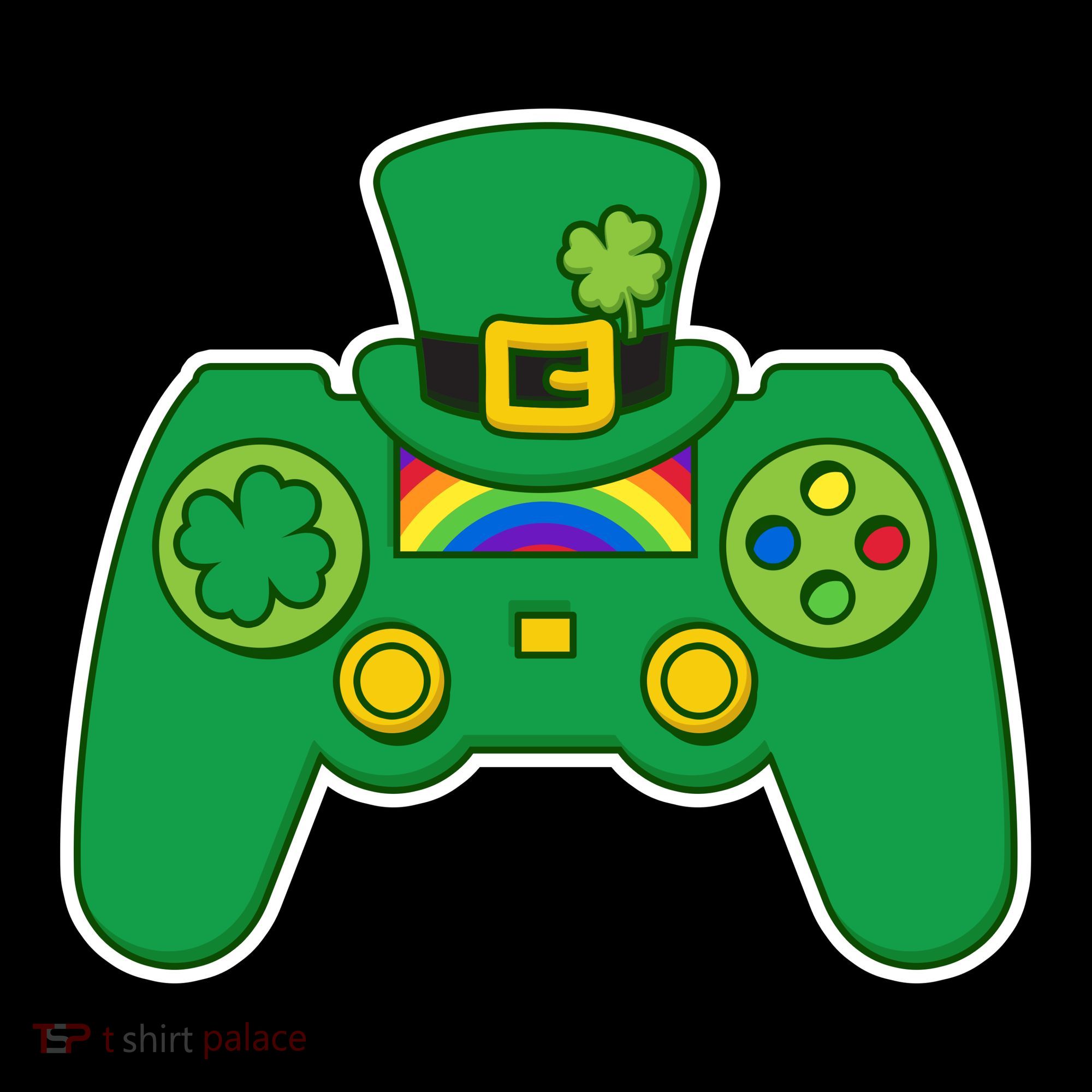 Lucky St Patrick's Day Video Game Controller Visor