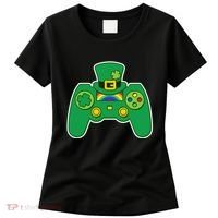Lucky St Patrick's Day Video Game Controller Women's T-Shirt thumb 0