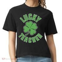 Lucky Teacher St. Patrick's Day Comfort Colors Boxy T-Shirt thumb 0