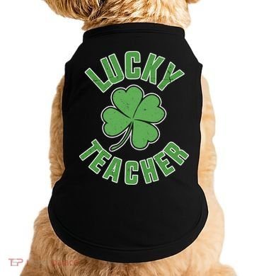 Lucky Teacher St. Patrick's Day Doggie Tank