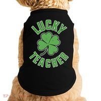 Lucky Teacher St. Patrick's Day Doggie Tank thumb 0