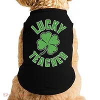 Lucky Teacher St. Patrick's Day Doggie Tank thumb 0