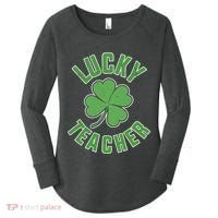 Lucky Teacher St. Patrick's Day Women's Perfect Tri Tunic Long Sleeve Shirt thumb 0