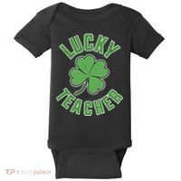 Lucky Teacher St. Patrick's Day Baby Bodysuit thumb 0