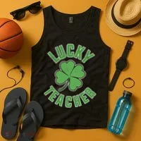 Lucky Teacher St. Patrick's Day Tank Top thumb 4