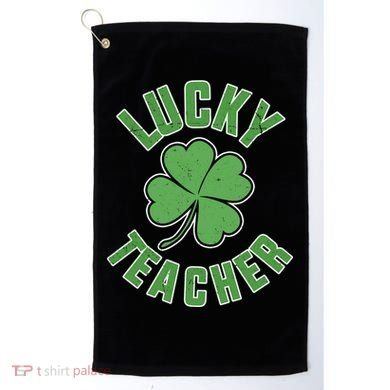 Lucky Teacher St. Patrick's Day Golf Towel