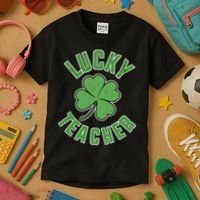 Lucky Teacher St. Patrick's Day Kids T-Shirt thumb 3