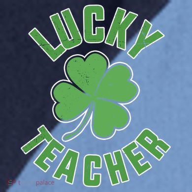 Lucky Teacher St. Patrick's Day Raglan Baseball Sleeve Shirt