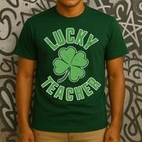 Lucky Teacher St. Patrick's Day T-Shirt thumb 3
