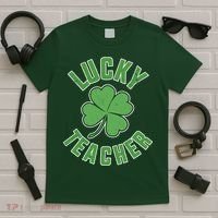 Lucky Teacher St. Patrick's Day T-Shirt thumb 5