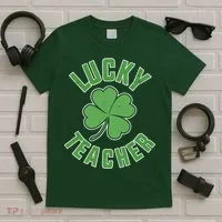 Lucky Teacher St. Patrick's Day T-Shirt thumb 5