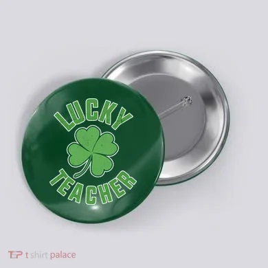 Lucky Teacher St. Patrick's Day Button