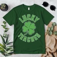 Lucky Teacher St. Patrick's Day Premium T-Shirt thumb 2
