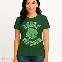 Lucky Teacher St. Patrick's Day Women's T-Shirt thumb 4
