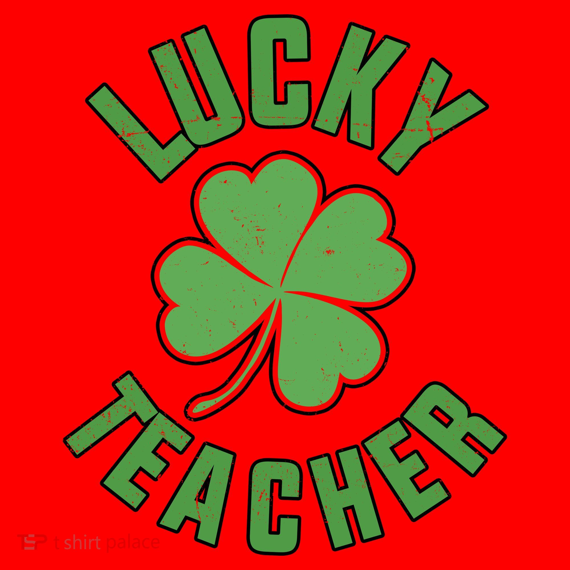Lucky Teacher St. Patrick's Day Santa Hat