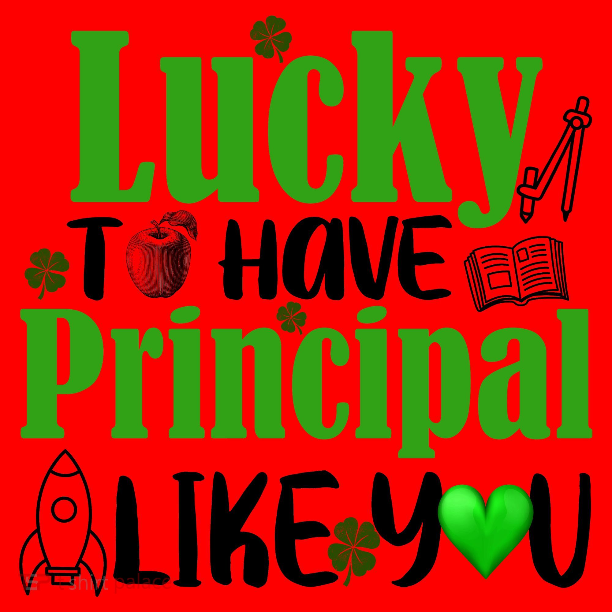Lucky to Have Principal Like You Santa Hat