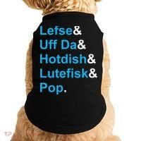 Lefse & Uff Da & Hotdish & Lutefisk & Pop Minnesota Doggie Tank thumb 0