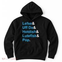 Lefse & Uff Da & Hotdish & Lutefisk & Pop Minnesota Hoodie thumb 0