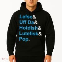 Lefse & Uff Da & Hotdish & Lutefisk & Pop Minnesota Hoodie thumb 2