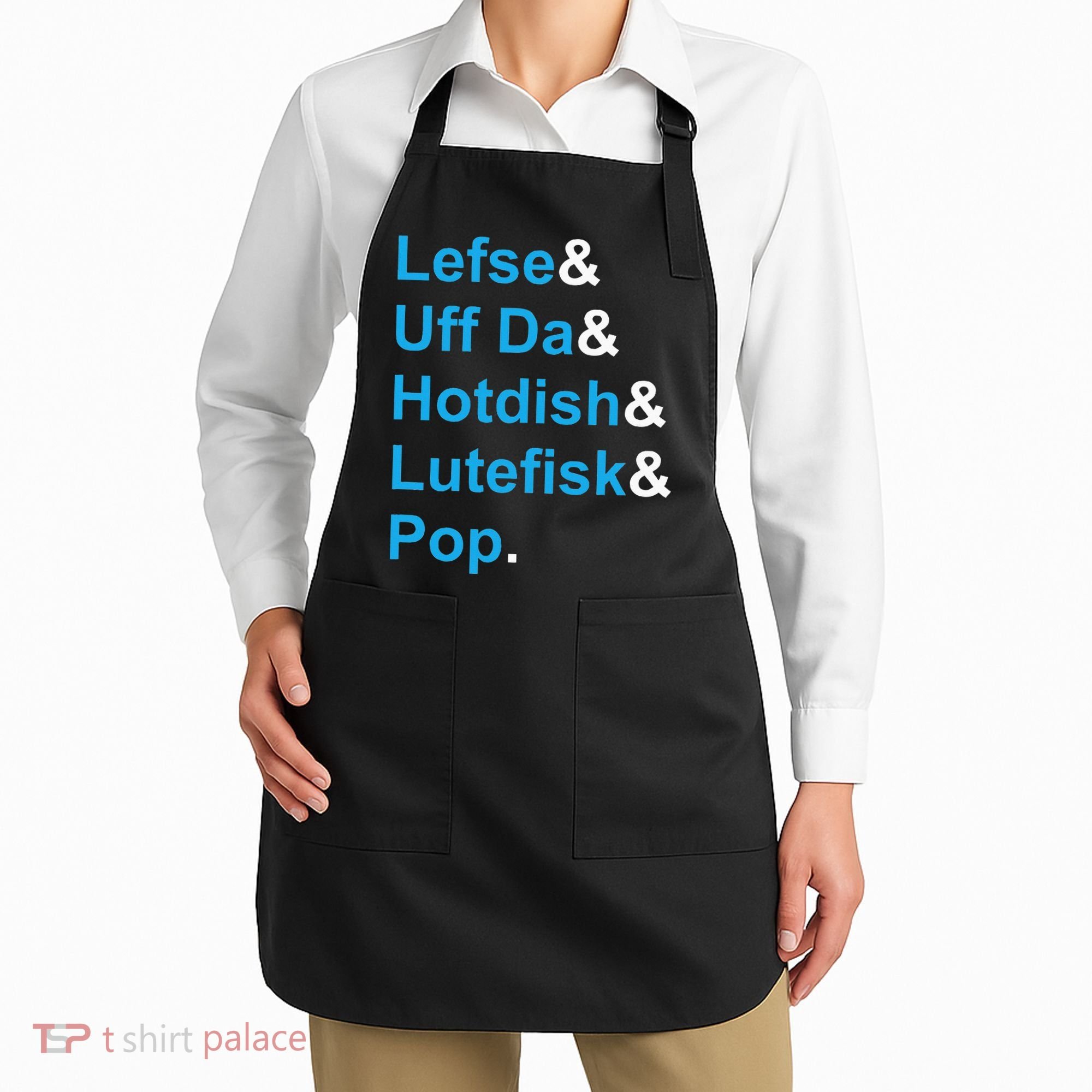 Lefse & Uff Da & Hotdish & Lutefisk & Pop Minnesota Apron
