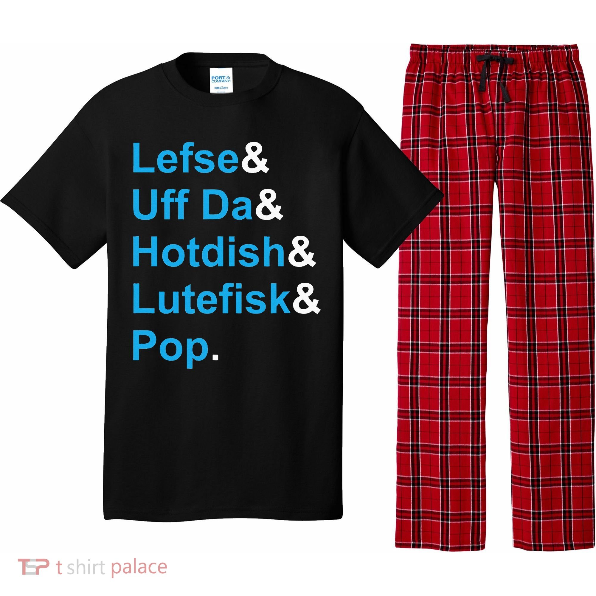 Lefse & Uff Da & Hotdish & Lutefisk & Pop Minnesota Pajama Set