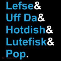 Lefse & Uff Da & Hotdish & Lutefisk & Pop Minnesota Mousepad thumb 1