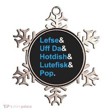 Lefse & Uff Da & Hotdish & Lutefisk & Pop Minnesota Ornament