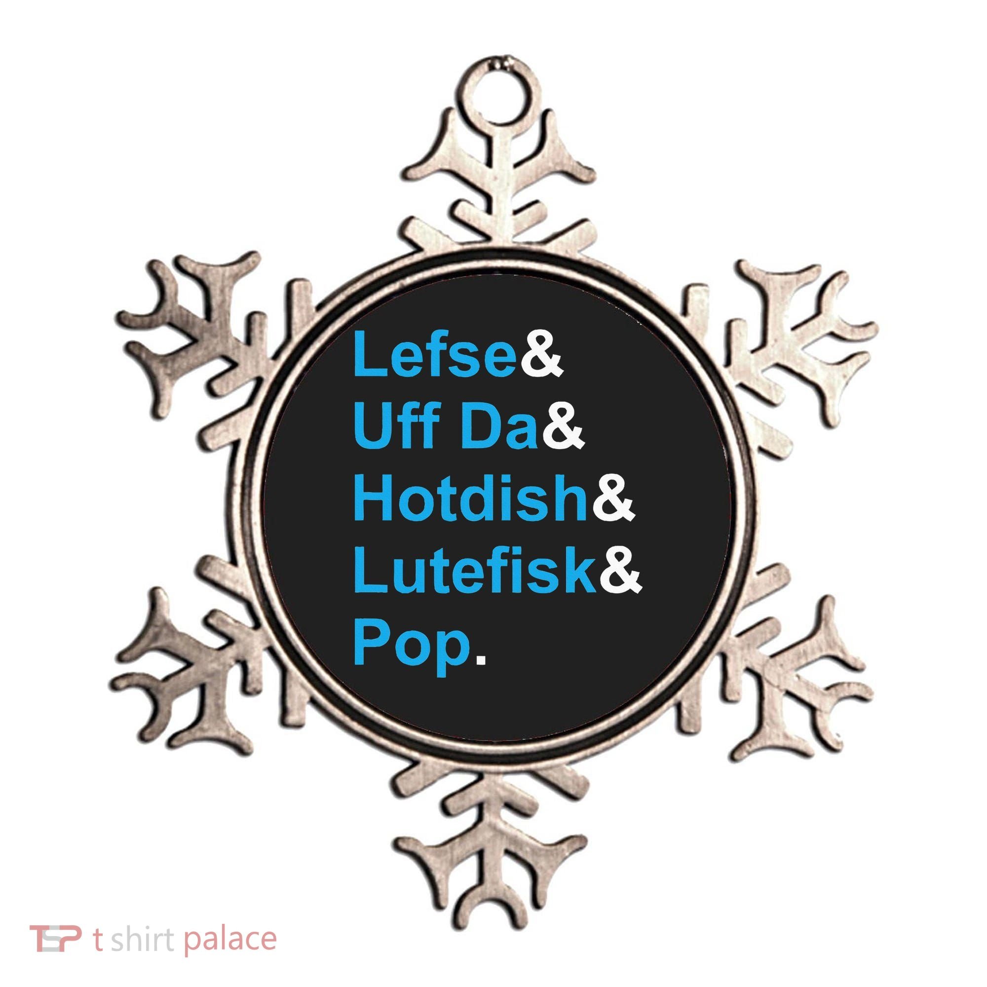 Lefse & Uff Da & Hotdish & Lutefisk & Pop Minnesota Ornament