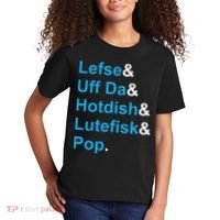 Lefse & Uff Da & Hotdish & Lutefisk & Pop Minnesota Kids T-Shirt thumb 2